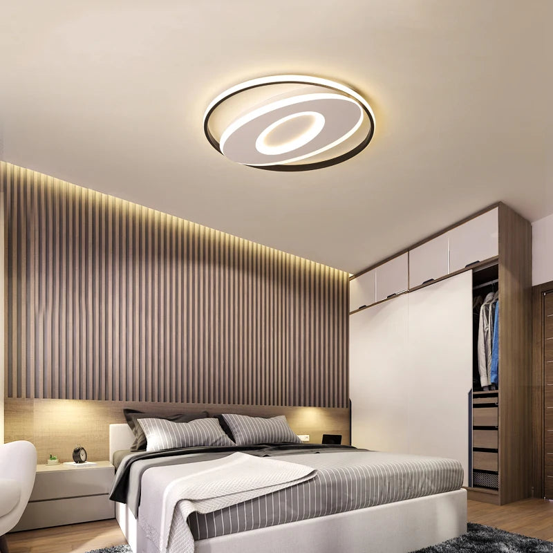 plafonnier led rond moderne pour décoration intérieure lumineuse - vue 5 sur 12