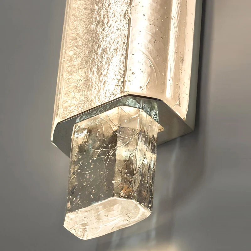 applique murale en cristal à led pour décoration intérieure lumineuse - vue 6 sur 8