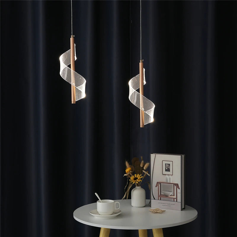 suspension en acrylique design nordique moderne pour restaurant - vue 4 sur 8