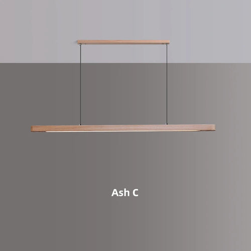 suspension en bois avec lumière led pour table à manger - vue 10 sur 10