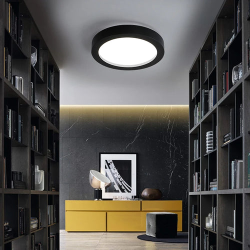 plafonnier led moderne à intensité variable en fer pour intérieur - vue 5 sur 6