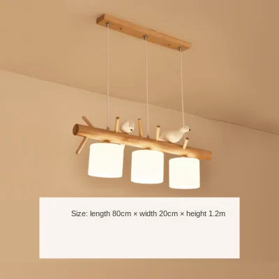 suspension créative nordique en bois pour ambiance moderne - vue 9 sur 9