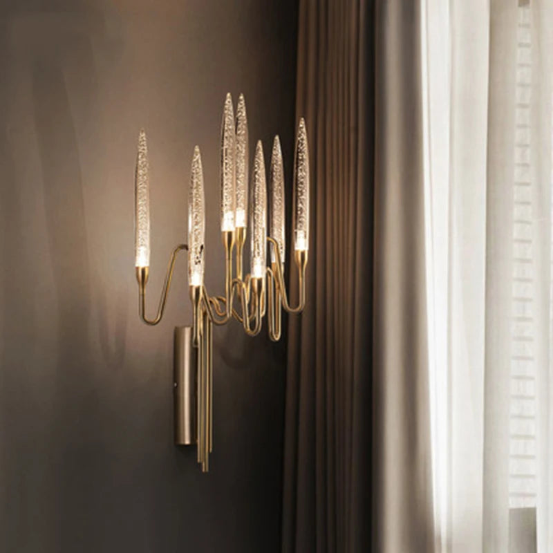 applique murale de luxe led g4 pour hôtel wf-w32-7d - vue 3 sur 6
