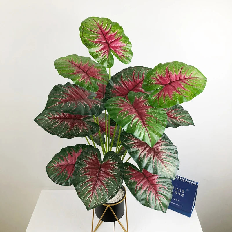 feuilles tropicales monstera palmier artificiel pour décoration intérieure - vue 3 sur 18