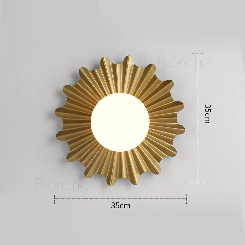 appliques murales solaires led modernes en fer nordique décoratives - vue 2 sur 7