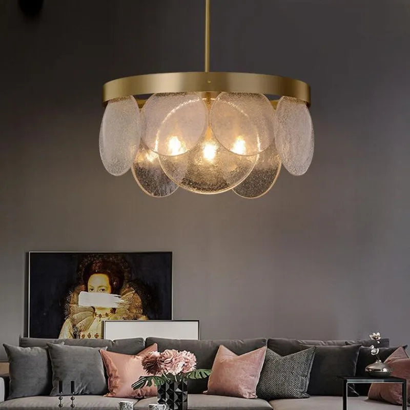 lustre moderne créatif en verre pour décoration intérieure - vue 5 sur 9