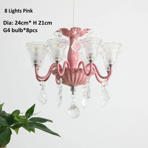 mini suspension créatives avec abat-jour en verre et cristal - vue 12 sur 21