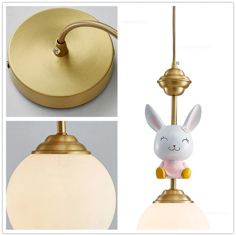 suspension led décorative dessin animé nordique pour noël - vue 4 sur 8