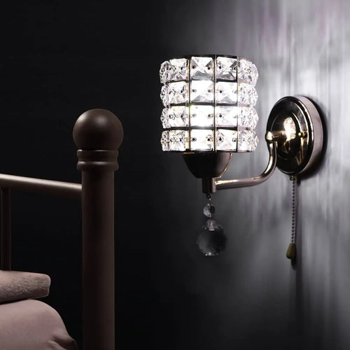 Applique murale suspendue en cristal style rétro moderne - vue 3 sur 8