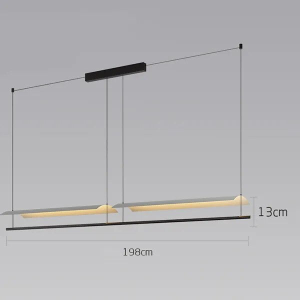 Lustre LED minimaliste design - vue 9 sur 10
