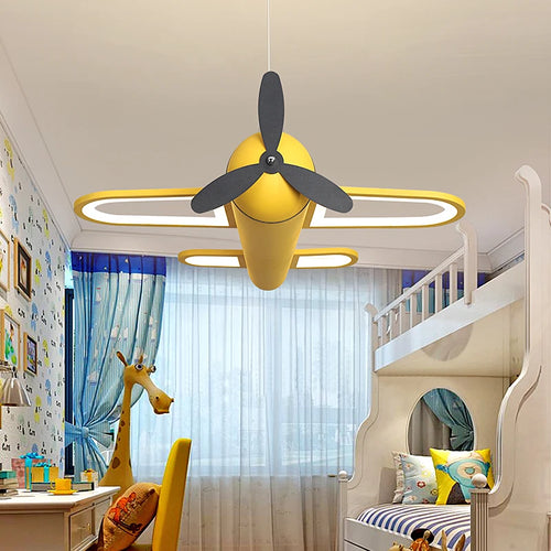 Lustre Led moderne en forme d'avion - vue 4 sur 8