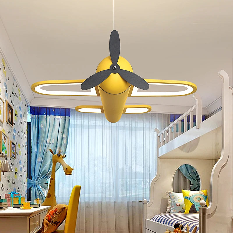 Lustre Led moderne en forme d'avion - vue 3 sur 8