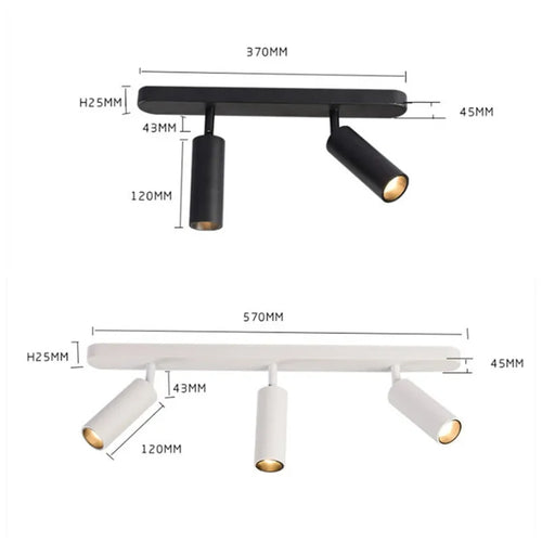 Spot moderne LED avec plusieurs cylindre en métal Light - vue 4 sur 8