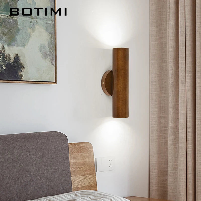 applique murale bâton bois nordique brillant bâtir vers bas - vue 5 sur 8