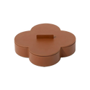 boîte de rangement ronde en cuir haut de gamme pour bijoux et objets décoratifs
