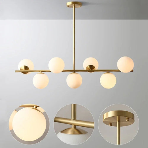 suspension moderne en verre pour décoration intérieure élégante - vue 4 sur 11