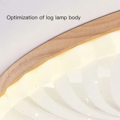 plafonnier en bois et led pour décoration intérieure moderne - vue 6 sur 10