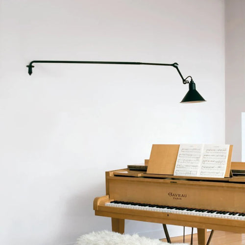 applique murale rétractable moderne pour lecture et éclairage ajustable - vue 2 sur 10