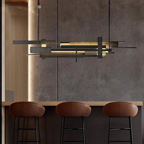 Lustre design LED design moderne décoratif intérieur - vue 5 sur 11