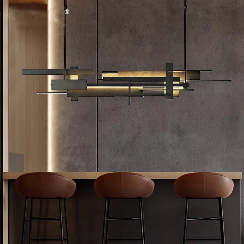 Lustre design LED design moderne décoratif intérieur - vue 4 sur 11