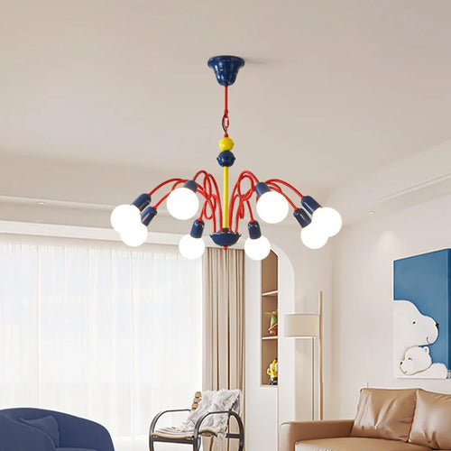 suspension vintage memphis lustre médiéval fruits luminaire lampara - vue 2 sur 10