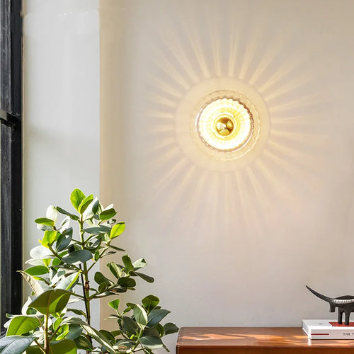 applique murale en verre à lumière chaude romantique pour éclairage intérieur - vue 4 sur 10