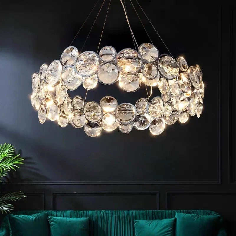 lustre en cristal moderne style nordique pour intérieur luxueux - vue 1 sur 10