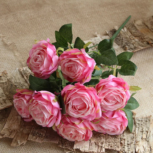10 têtes de fleurs artificielles pour décoration mariage et festival - vue 12 sur 15