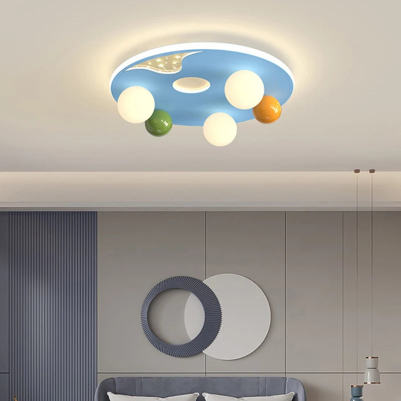 plafonnier boule à bulles moderne pour chambre d'enfant - vue 4 sur 8