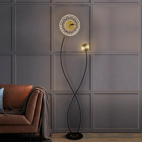 Lampadaires nordiques avec horloge LED - vue 4 sur 9