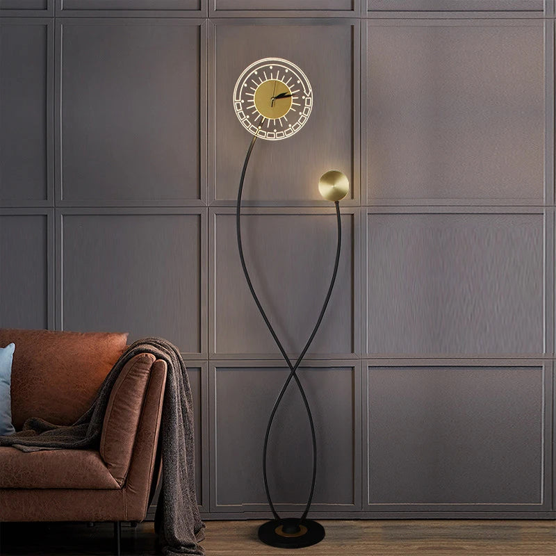 Lampadaires nordiques avec horloge LED - vue 3 sur 9