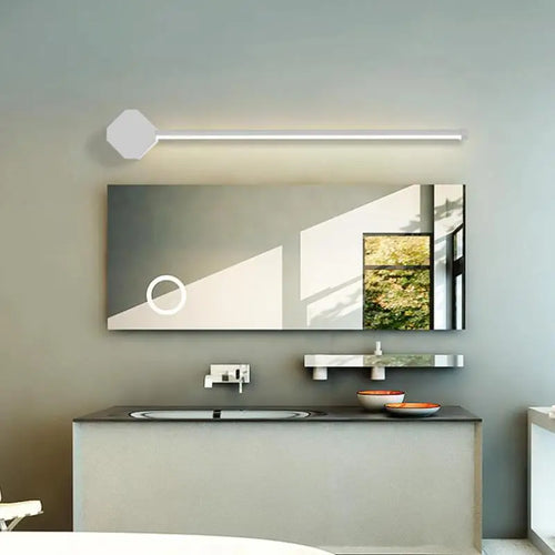 lampe de vanité led aluminium pour miroir et maquillage moderne - vue 7 sur 9