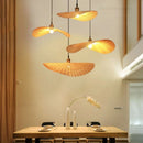 lampes led suspendues modernes faites à la main en bambou