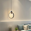 lustre long câble minimaliste suspendu rond 2022