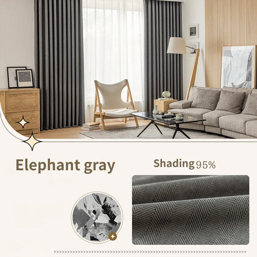 Rideau occultant uni style moderne pour salon chambre - vue 10 sur 23