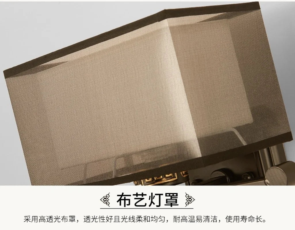 applique murale chinoise rétro en fer brodée simple - vue 5 sur 9