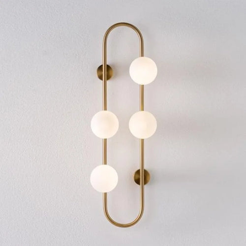 applique murale moderne en verre blanc pour décoration intérieure - vue 5 sur 9