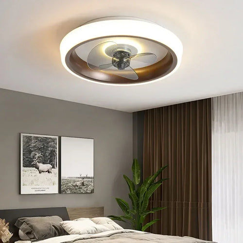 ventilateur silencieux avec lames invisibles et éclairage intégré - vue 7 sur 12