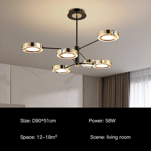 suspension led moderne au design minimaliste élégant pour intérieur - vue 15 sur 18