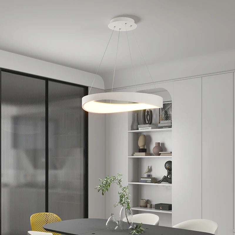 lustre minimaliste moderne luxe pour salon et étude - vue 2 sur 15
