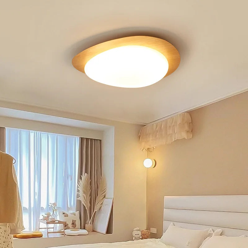 Moderne rétro bois couleur plafonnier chambre Restaurant cuisine étude pavé décoration lumière balcon Led éclairage intérieur - vue 5 sur 8