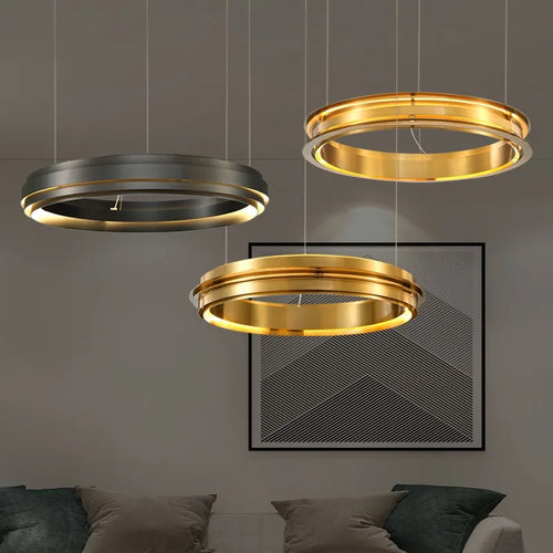 lustre led suspension post-moderne italien pour décoration intérieure - vue 3 sur 12