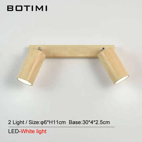 botimi applique murale fer interrupteur bouton-poussoir imitation bois nordique - vue 12 sur 13