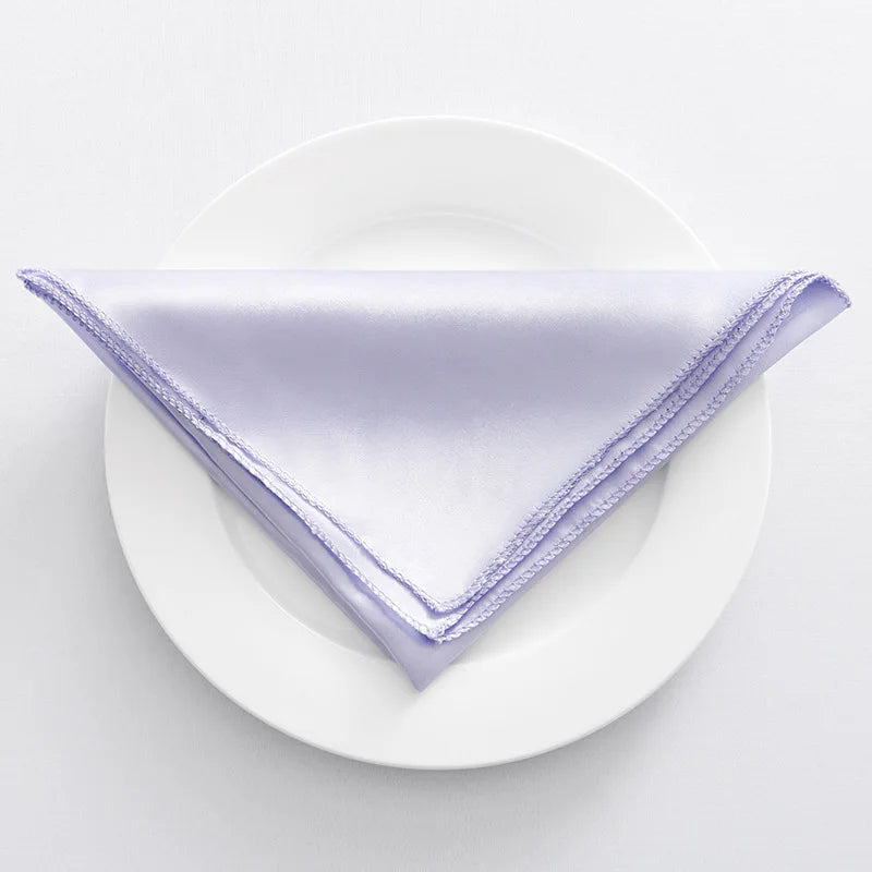 Serviette de table satin décorative style réception lot