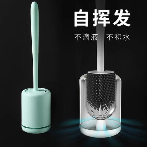 brosse de toilette murale avec support de rangement pratique - vue 4 sur 9