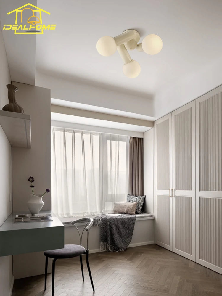 plafonnier led moderne simple pour décoration intérieure chaleureuse - vue 5 sur 7