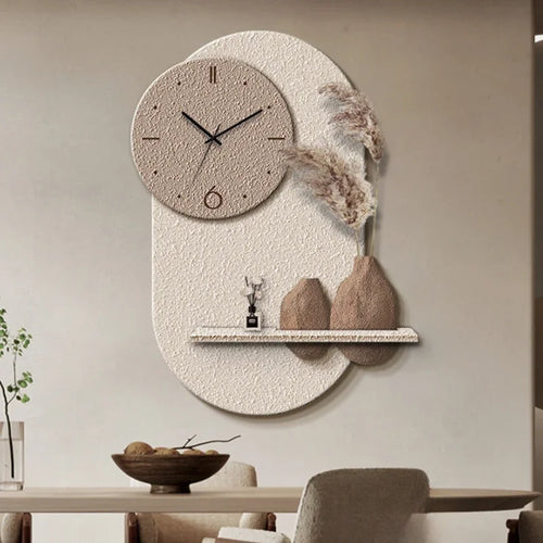 horloge murale décorative en grès design sensoriel avancé - vue 7 sur 10