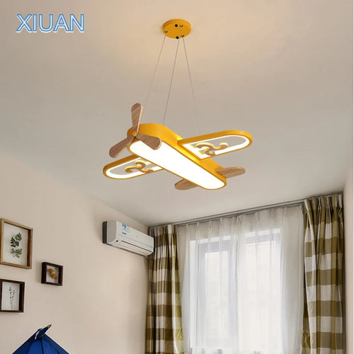 appliques suspendues led pour enfants en bois et métal - vue 2 sur 18