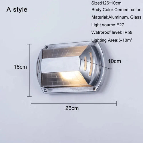applique murale led rétro imperméable en aluminium idéale pour extérieur et intérieur - vue 14 sur 15