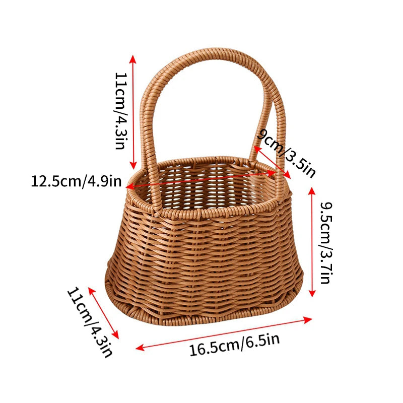 panier de rangement tissé à la main pour divers usages - vue 16 sur 17